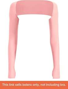 Women Crop Top Long Sleeve Bolero Open Front Workout Cropped Shirts Sports Shrug - Blossom - View 2