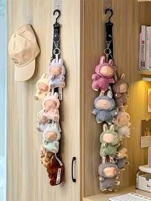 1pc Multifunctional Trapezoid Display Stand & Hanging Rope, Suitable For Dolls, Adjustable Height, Used For Organizing And Displaying Dolls, Ideal For Doll Collection And Display. Can Store Hats, Scarves And Other Items. - Multicolor - View 3