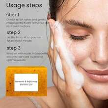 Lemon Turmeric Kojic Soap Fragrance - Jabon De Curcuma, Lemon Turmeric Soap, Honey Lemon Turmeric Soap, Turmeric Lemon Kojic Soap For Face And Body Skin Care Glow Recipe Skincare Skin Care Products Skin Care Sets - 黃色 - 查看 6