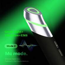 四合一微电流面部按摩器，专业美白加速器 - 三色LED光疗、EMS震动、嫩肤棒，女士家用护肤工具，增强吸收，令肌肤更光滑、更亮泽、更有弹性、更容光焕发。高端韩国护肤品，USB充电式家用美容仪，适用于面部、颈部、眼周，所有肤质。 - 黑色 - 查看 4