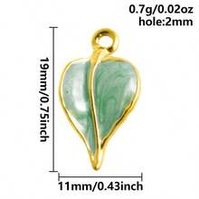 1个/2个装 奢华简约不锈钢真空电镀耐用珍珠镶嵌吊坠饰品，适用于包包装饰、DIY首饰制作、项链、手链、耳环，随机发货 - 彩色 - 查看 79