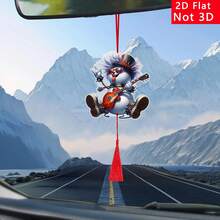 2D Plat, 1 buc, Om de zăpadă nebun, Om de zăpadă hip-hop, Om de zăpadă electronic, Decor suspendat pentru interiorul mașinii, Decorațiune acrilică multifuncțională 2D, Cu ciucure roșu, Decor pentru petrecere de sărbători, Adaugă atmosferă, Cadou de Crăciun, Cadou de Ziua Îndrăgostiților, Cadou de Anul Nou, Cadou de ziua de naștere, Decorațiune pentru bradul de Crăciun