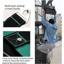 1 件重型帆布牛津布工具包，大容量电工木工便携式工具收纳袋，防水，带多个隔层，可存放螺丝、钉子、钻头等