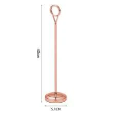 创意不锈钢圆形照片夹座位卡座桌号夹便签夹纸牌座生日婚礼派对 - 彩色 - 查看 14