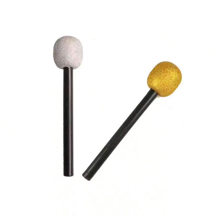 1pc Fake Microphone Prop, Creative Costume Accessory For Performances, Parties, Stages,Halloween - Multicolor - View 1