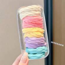 60 قطعة، شريط شعر سلس قوي كالرصاصة، حزام مطاطي سميك لربط الشعر، جديد ومنشط، ألوان عشوائية، تغليف عشوائي