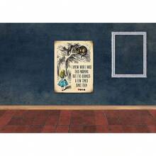 Agedsign Alice In Wonderland Poster, Vintage Metal Tin Sign I Know Who I Was This Morning Quotes Decor Gifts For Girls Living Room Party Decorations 12" X 8" - 1 - 查看 3