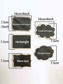 5/10 bảng viết phấn mini, bảng trang trí nhà cửa, bảng tin nhắn mini bằng gỗ, thích hợp cho đám cưới, trưng bày bánh nướng, khách sạn, tiệc tùng, món tráng miệng, thẻ đặt chỗ và nhiều hơn nữa, 1 chiếc - Nhiều màu - Xem 10