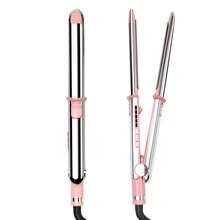 UKLISS Alisador e Modelador de Cabelo Profissional de Titânio 2 em 1 - Placas Cerâmicas de Alto Brilho, Aquecimento Rápido em 30s, Voltagem Dual 110-240V para Viagens, Ferramenta de Styling de Nível Salão para Cabelos Lisos e Cacheados