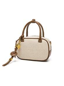 MINI TOPSTITCHED BAG, Wide Strap Women's Vintage Crossbody Bag, Small Tote Ladies Luxury Design Handbags, Solid Color Simple Shoulder Bag, Bags For Ladies Fashionable - Multicolor - View 7