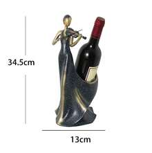 Elegante botellero para vino, soporte decorativo para una sola botella de vino.