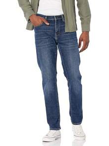 Men's Athletic Stretch Jeans - Colors - Dark Blue Vintage - View 11