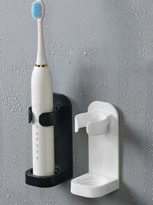 2pcs Electric Toothbrush Holder Wall Mounted Bracket For Household Storage Toothbrush Storage Rack Toothbrush Holder Shaver Holder. - Multicolor - View 3