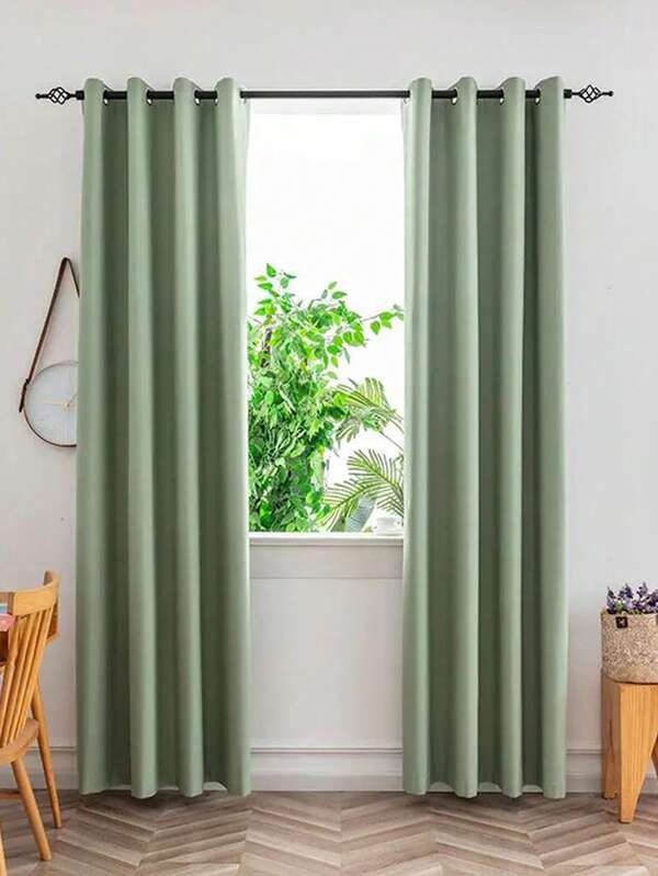 1pc BGment Thermal Insulated 100% Blackout Curtains For Bedroom With Black Liner, Double Layer Full Room Darkening Noise Reducing Grommet Curtain(100g Fabric Weight),200x260cm