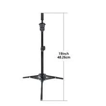 可调节可折叠金属三脚架头架，升级版可调节假发支架三脚架，美容美发培训用人体模特支架 - 黑色 - 查看 5