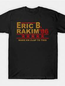 Eric B And Rakim T-Shirt For Men, Cool Graphic Tee - Black - View 7