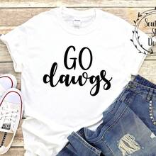 Go Dawgs Shirt, Georgia Bulldogs Shirt, Bulldogs Shirt, Football Shirt, Dawgs Shirt, Dawg Nation, Georgia Bulldogs T-Shirt220G Heavyweight 100% Cotton T-Shirt . This Offers A Structured Fit, Soft Feel, And Long-Lasting Wear. Perfect For Casual Style, Layering, Or Everyday Essentials, It's Breathable Yet Sturdy-Your New Favorite Go-To Shirt. - 白色4 - 查看 1