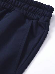 Conjunto de sudadera con capucha y pantalones con cordón en la cintura con estampado de letras para hombre, primavera/otoño, ligero, ropa deportiva de moda, atuendo casual para ir al trabajo, pescar, acampar, de vacaciones, al gimnasio, regalo para novio/esposo