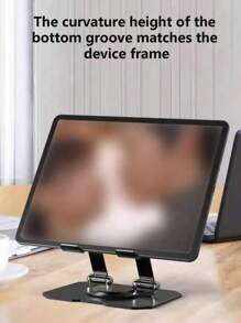 1pc Metal Rotating Flat Stand, Laptop Stand, Desktop Phone Holder, Computer Cooling Suspension Rack