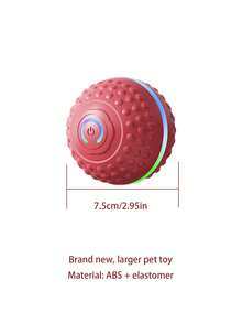 1pc Smart Dog Automatic Rolling Balls Toys,Cat Electric Gravity Sensor Balls,Pet Interactive Chewing Toy,Kitten Training Self-Moving Entertainer Accessories - Black and White - View 17