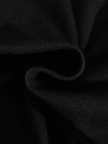Vestido de Halloween para meninas, saia de malha estilo morcego, estampa gráfica, manga comprida com cinto, ideal para festas ao ar livre - Preto - Ver 10