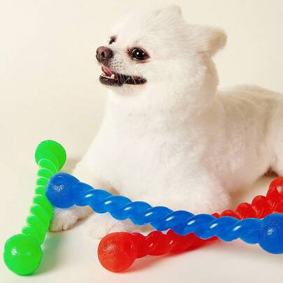 PETSIN Đồ chơi nhai cho chó - Bóng nhai và que nhai - Dành cho Labrador, Golden Retriever, Corgi - Huấn luyện và vệ sinh răng miệng