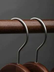 1/5 chiếc Móc Treo Quần Áo Bằng Gỗ Dùng Cho Khách Sàng, Móc Treo Quần Bằng Gỗ Dày Chống Trượt, Móc Treo Quần Áo Bằng Gỗ Nguyên Khối Kiểu Cổ Điển, Móc Treo Quần Áo Xoay Bằng Gỗ Nguyên Khối (Thích Hợp Cho Tủ Quần Áo Cửa Hàng), Móc Treo Quần Áo Bằng Gỗ Chống Trượt Dành Cho Người Lớn (Móc Treo Bằng Gỗ Không Để Lại Dấu Vết) - màu nâu - Xem 4