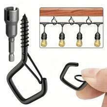 Ganchos de  Cuadrados: Resistentes y Anticaída con Hebillas para Bonsái - Negro - Ver 3