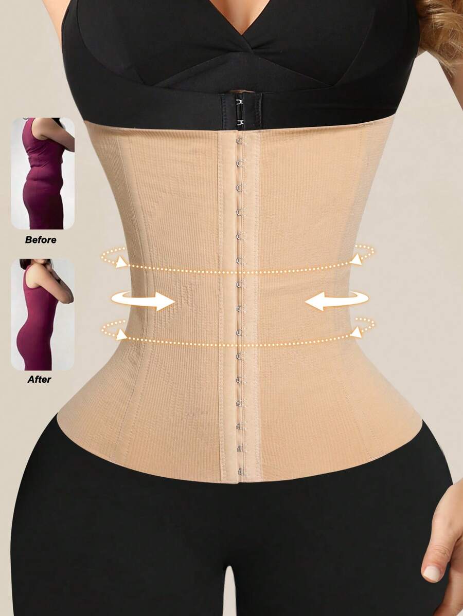 1 szt. Gorset wyszczuplający talię, modelujący brzuch, modelujący sylwetkę, gorset wyszczuplający, bielizna modelująca, bielizna modelująca, wygodny pas wyszczuplający brzuch - Morela - Zobacz 1