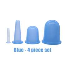 1-5 piezas Producto de cuidado de la salud familiar duradero, ventosas de masaje corporal completo, ventosas de succión de vacío, ventosas de silicona, masajeador anticelulitico, color aleatorio