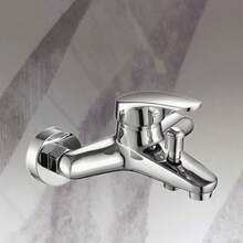 Bathroom Shower Faucet Mixing Valve Wall Mounted Hot Cold Water Taps Household Toilet Bathtub Faucet Bathroom Accessories