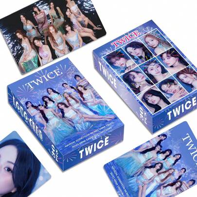 30张KPOP T/W/I/C/E高清LOMO收藏卡及贴纸套装，“With YOU-Th”和“READY TO BE”专辑周边，娜琏、定延、Momo、Sana、志效、Mina、多贤、彩瑛、子瑜粉丝收藏品，流行音乐专辑配件，笔记本、剪贴簿，生日及节日礼物