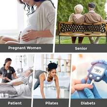 6 Pairs Men's Ankle Socks Non-Skid Grip Diabetic Ankle Quarter Socks Non Binding Loose Fit Top - 灰色 - 查看 2