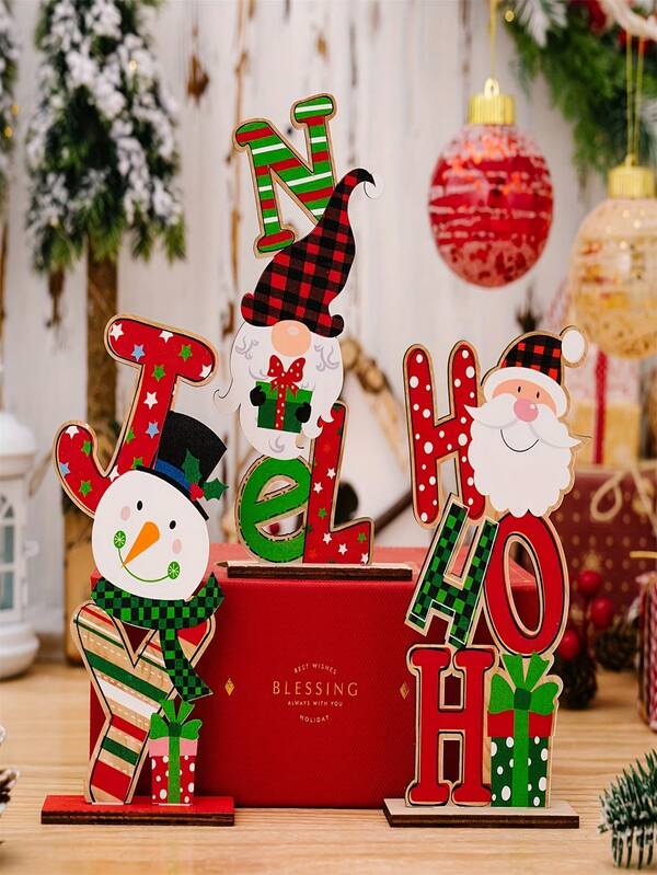 1 Piece, Christmas Wooden Decoration, Room Decoration, Christmas Gifts, Home Decoration, Scene Decoration