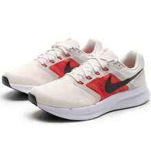 Nike 男式 RUN SWIFT 3 运动训练跑鞋 - 米色/紅色 - 查看 1