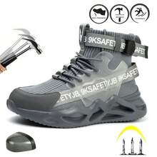 Men Work & Utility Shoes - Grey - View 1