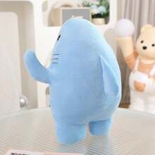 1 件 35 厘米/13.7 英寸肌肉鲨鱼趣味肌肉鲨鱼毛绒玩具枕头填充动物鲨鱼毛绒玩偶礼物，鲨鱼，鲨鱼毛绒，鲨鱼玩具 - 彩色 - 查看 10