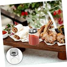 Caja de especias, botella de vidrio, dispensador de especias de cocina, bandeja para empanizar, coctelera, botella de especias, tarro de especias para acampar