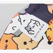 Mochila Con Estampado De Gato Lindo De Dibujos Animados - Amarillo - Ver 5