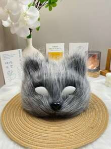 1 件化妆舞会服装角色扮演性感个性化长毛狐狸猫面罩，适合化妆舞会、节日庆典、万圣节、舞台表演 - 彩色 - 查看 11