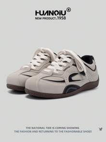 HUANQIU 2025 New Men's Shoes Men's Skateboard Shoes A Pair Of Fashionable Casual Breathable And High-Rise Home Office Outdoor Sports Shoes Multifunctional Lightweight And Comfortable Dexun Shoes Racing Shoes Casual Shoes Casual Shoes Running Shoes Gray Four-Season Shoes