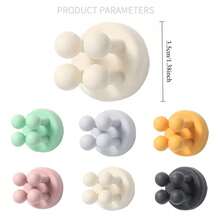 2/3/6pcs Wall Mounted Toothbrush & Razor Holder - Self-Adhesive Multi-Function Bathroom Storage Organizer Box With Cute Animal & Floral Design, Space-Saving Kitchen, Living Room, Office Hooks - No Drilling Installation, Bathroom Accessories, Vanity Supplies Storage, Fun Design, Easy To Install, Durable Structure, Home Organization, Stylish Storage, Compact Living, Minimalist Living, Practical Hooks