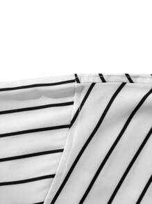 男士白色 Old Money 男士长袖衬衫，秋季 - 白色 - 查看 6