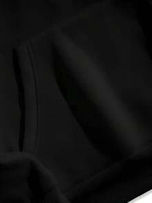 Sudadera con capucha de diseño de surfista en la playa - Negro - Ver 5