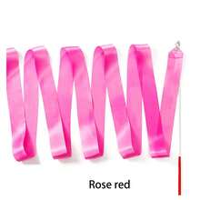 Rhythmic Gymnastics Ribbons, Dance Streamers, Shiny Dance Satin Ribbons With Rotating Baton - Multicolor - View 9