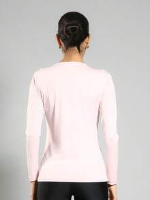 FITNATION Women's Long Sleeve T-Shirt With UV50 Sun Protection - Baby Pink - View 3