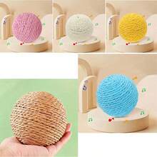 1 szt. Zabawka do drapania dla kota, interaktywna zabawka dźwiękowa, zabawka do żucia odporna na zarysowania, towarzysz zwierząt domowych, ciekawa zabawka z sizalu, odpowiednia dla kotów do gonienia i zabawy zabawkami