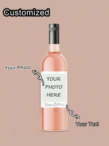 1-3pcs Custom Photo Wine Labels, Personalized Wine Bottle Labels, 30th Birthday Wine Labels, Personalized Engagement Gift Wine Labels, Engagement Gift, Wedding Wine Labels, Proposal Gift, Custom Photo - Multicolor - View 7