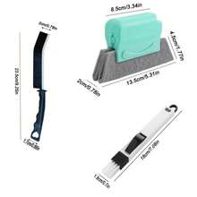9件套魔术窗槽清洁器，窗槽清洁刷工具套装 - A - 查看 2