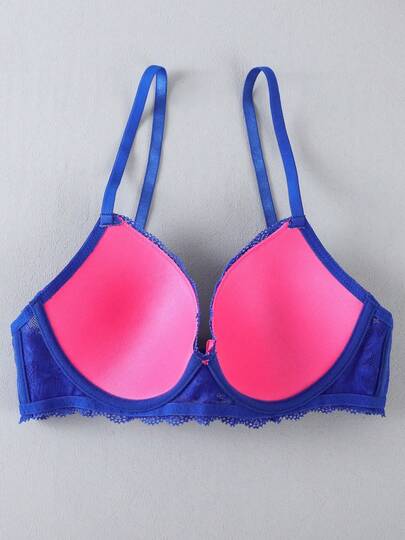 Set Kanten Verleidelijke Push Up Bra, Anti Sagging view 4